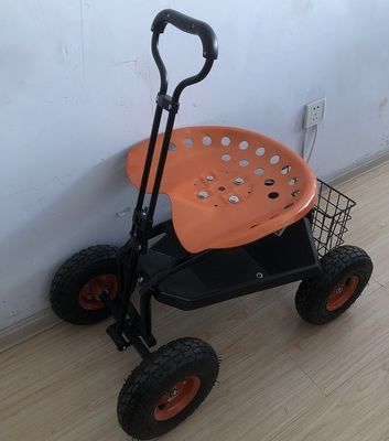 Heavy Duty Garden Rolling Siedzenie robocze z tacą narzędziową do sadzenia pomarańczy
