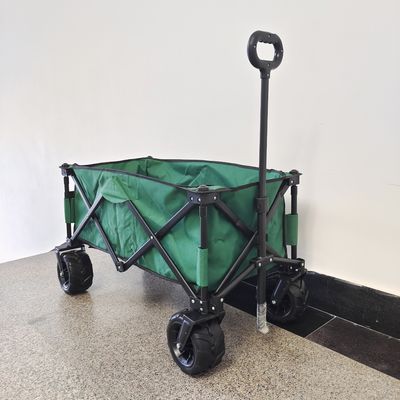 Double Deck Oxford Cloth Składany wagon plażowy Metalowa rama Camping Wagon