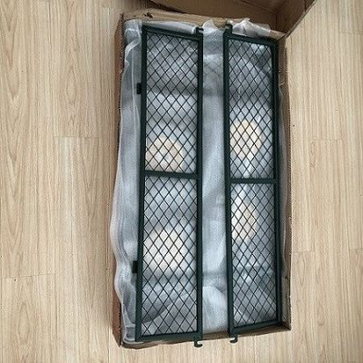 Heavy Duty 50L Garden Mesh Cart Yard Stalowa siatka Wagon Outdoor z 4 kołami