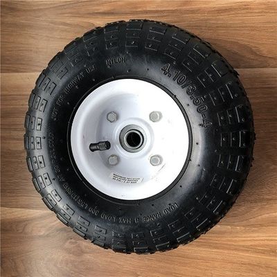 350 4 White Rim Sack Barrow Wheel 10-calowe gumowe koła taczek do wózków