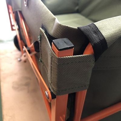 Koło PCV Pomarańczowy Składany Wagon Przenośny Wózek Plażowy Wózek Camping Wagon