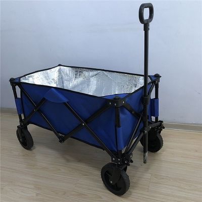 Składany wózek z kołami PCV 600D Lekki składany wagon z warstwą izolacyjną
