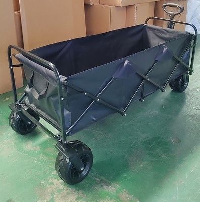 Utility Bardzo duży składany wagon Przenośny składany wózek z szerokimi kołami