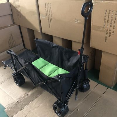 Wielofunkcyjny składany wózek na zewnątrz 7-calowy PU Składany tylny otwór wagonu