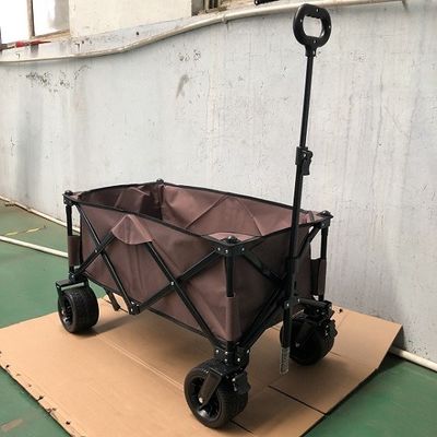 Szeroki składany wózek plażowy Składany wózek piknikowy Outdoor Wagon