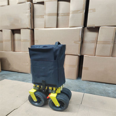 Wielofunkcyjny składany wagon plażowy Push Pull Składany wagon z czterema kołami 60KGS