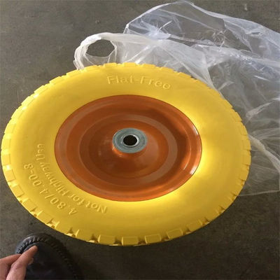 4.00-8 Solidne koła pneumatyczne Płaskie opony poliuretanowe składane Wagon Beach Wheels