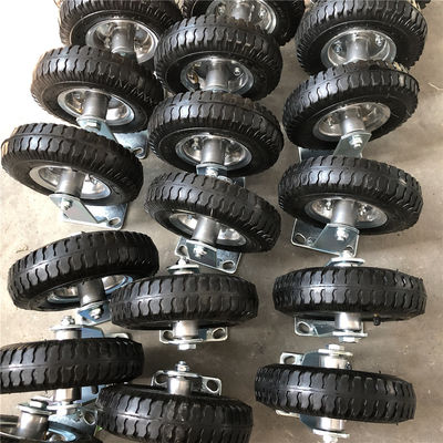 250-4 Gumowe kółka samonastawne Heavy Duty do wózka ręcznego