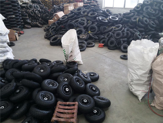 350 4 Szare plastikowe obręcze Pneumatyczne kółka do wózka 10-calowa wymiana koła ręcznego wózka