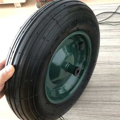 350-8 Green Steel Rim Cart Pneumatyczne koła Gumowy wózek pneumatyczny Opony Taczka
