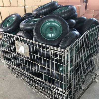 350-8 Green Steel Rim Cart Pneumatyczne koła Gumowy wózek pneumatyczny Opony Taczka