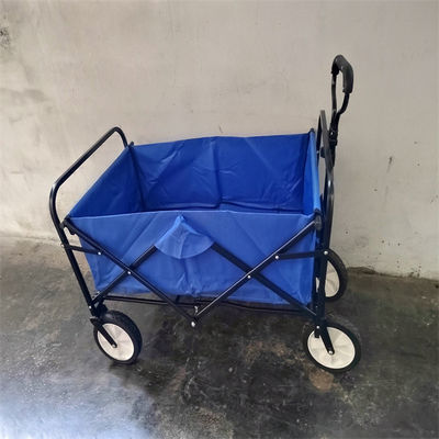 Metalowy składany wagon plażowy Utility Składany wagon z tkaniny 600D na artykuły spożywcze