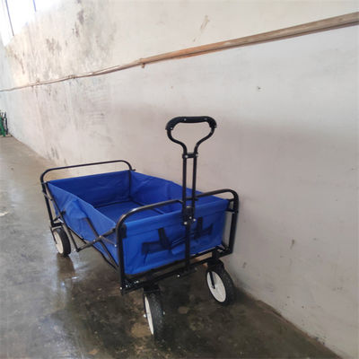 Metalowy składany wagon plażowy Utility Składany wagon z tkaniny 600D na artykuły spożywcze
