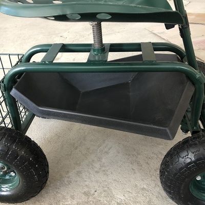 Heavy Duty Garden Rolling Siedzenie robocze z tacą narzędziową do sadzenia pomarańczy