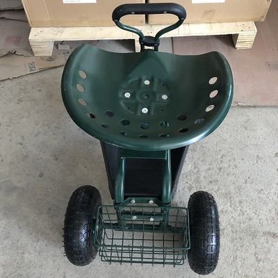 Regulowane siedzenie do pracy w ogrodzie Rolling Seat do wózka ogrodniczego z obrotowym siedziskiem