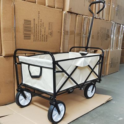 Koła pcv Camping Wagon Cart Składany wózek bagażowy z pojedynczym uchwytem i ściereczką