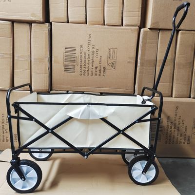 Koła pcv Camping Wagon Cart Składany wózek bagażowy z pojedynczym uchwytem i ściereczką