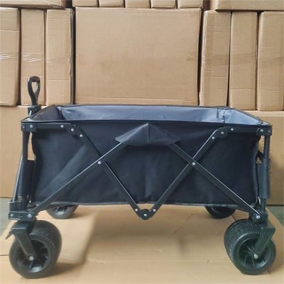 Niestandardowa tkanina Koło PU Camping Outdoor Składany wózek ręczny Wagon
