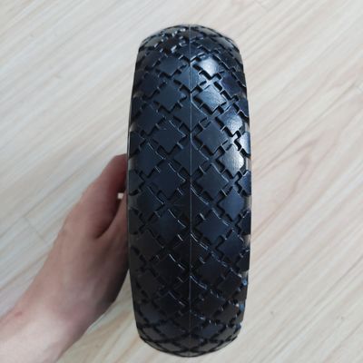 300-4 Red Rim Gumowe koło 10-calowa opona Wózek ogrodowy Taczki Pneumatyczne koła