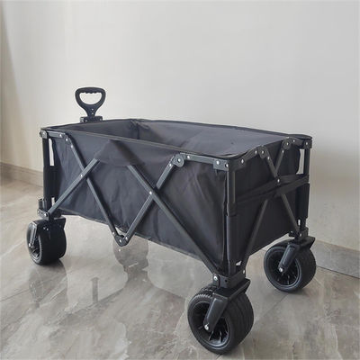 7-calowe koła Solidny toczący się lekki wózek Składany wózek Camping Push Pull Wagon