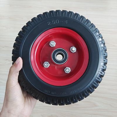 250-4 Metal Rim Wheel Barrow 8 Cal Wózek ręczny Pneumatyczne gumowe koło