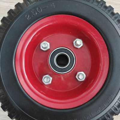 250-4 Metal Rim Wheel Barrow 8 Cal Wózek ręczny Pneumatyczne gumowe koło