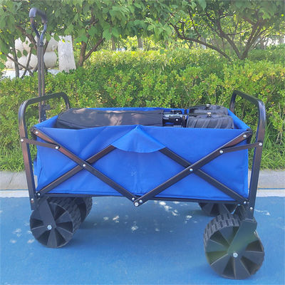 Handcart Składany wózek Wózek na zakupy z kołami Regulowany składany wagon
