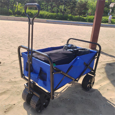 Handcart Składany wózek Wózek na zakupy z kołami Regulowany składany wagon