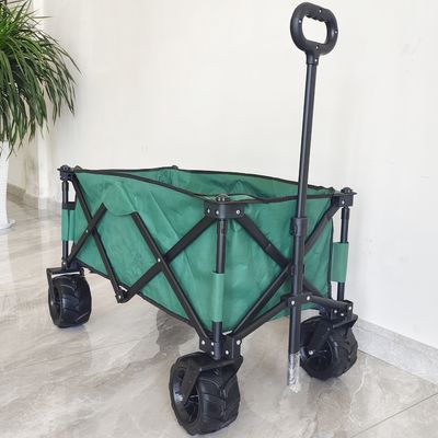 140LB Outdoor Camping Cart Łatwy w przenoszeniu Szeroki pu Koła Składany składany wagon
