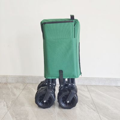 140LB Outdoor Camping Cart Łatwy w przenoszeniu Szeroki pu Koła Składany składany wagon
