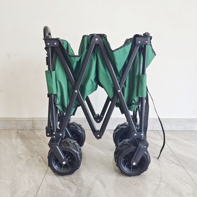 140LB Outdoor Camping Cart Łatwy w przenoszeniu Szeroki pu Koła Składany składany wagon