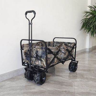 Wytrzymały składany wózek ogrodowy 160LB Załaduj 4 koła Camping Beach Trolley