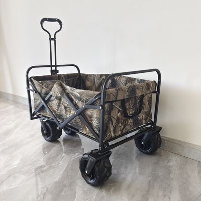 Wytrzymały składany wózek ogrodowy 160LB Załaduj 4 koła Camping Beach Trolley