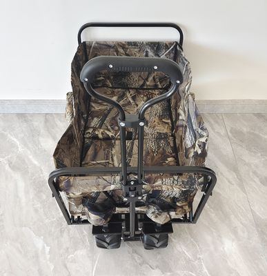 Wytrzymały składany wózek ogrodowy 160LB Załaduj 4 koła Camping Beach Trolley