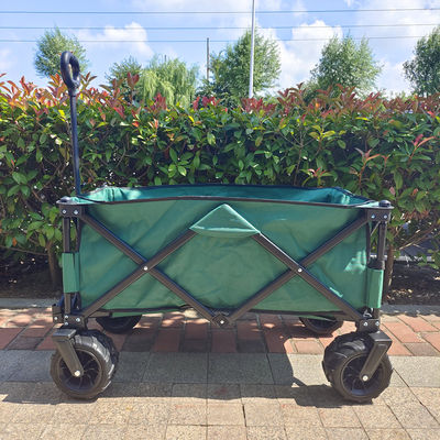 Składane szerokie koła PU Strand Folding Wagon Rozciągający się uchwyt Picnic Camping Cart