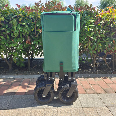 Składane szerokie koła PU Strand Folding Wagon Rozciągający się uchwyt Picnic Camping Cart