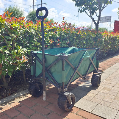 Składane szerokie koła PU Strand Folding Wagon Rozciągający się uchwyt Picnic Camping Cart