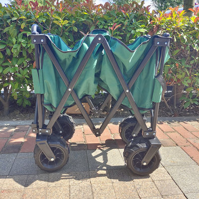 Składane szerokie koła PU Strand Folding Wagon Rozciągający się uchwyt Picnic Camping Cart