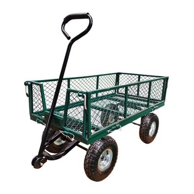 Irononton Steel Garden Cart 440 lb Pojemność ciężka ciężarówka do wyrzucania odpadów