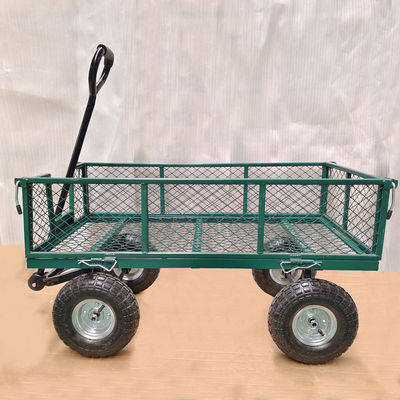 Irononton Steel Garden Cart 440 lb Pojemność ciężka ciężarówka do wyrzucania odpadów