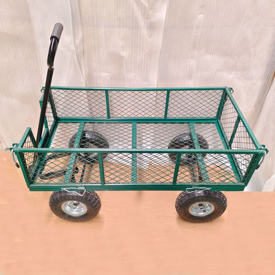 Irononton Steel Garden Cart 440 lb Pojemność ciężka ciężarówka do wyrzucania odpadów