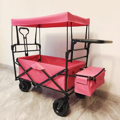 Składany wagon kempingowy na zewnątrz z składanym wózkiem dla dzieci