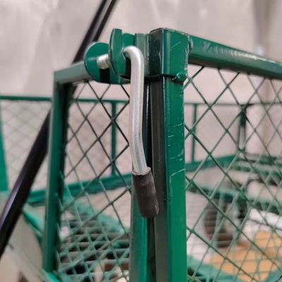 Bez wysiłku obsługa materiału z wózkiem z siatką ogrodową i jednym uchwytem