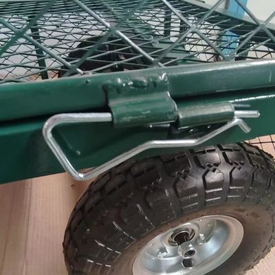 Bez wysiłku obsługa materiału z wózkiem z siatką ogrodową i jednym uchwytem