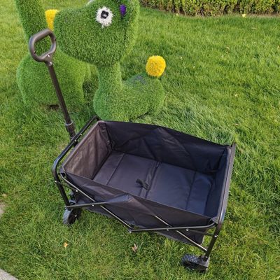 Materiał stalowy składany wózek wagonowy podwójny 600D Oxford PVC